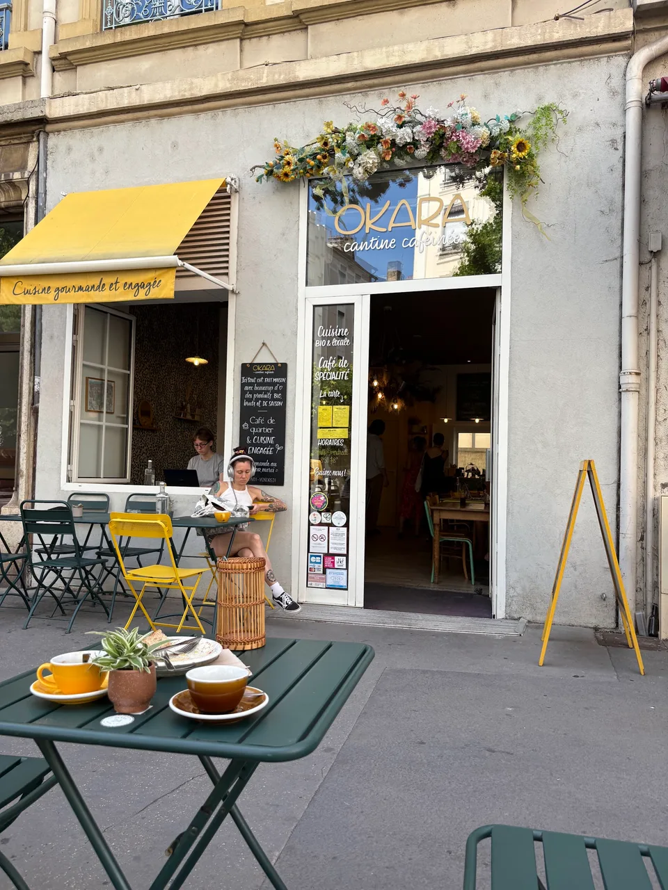 Okara, cantine caféinée